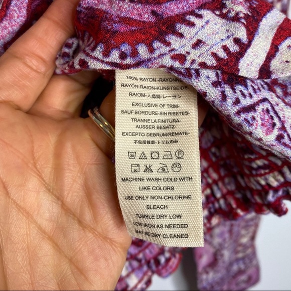 Free People- Wild and Free Blouse - Size Small - Picture 7 of 8